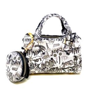 2-N-1 Graffiti Mini Handbag and Wallet